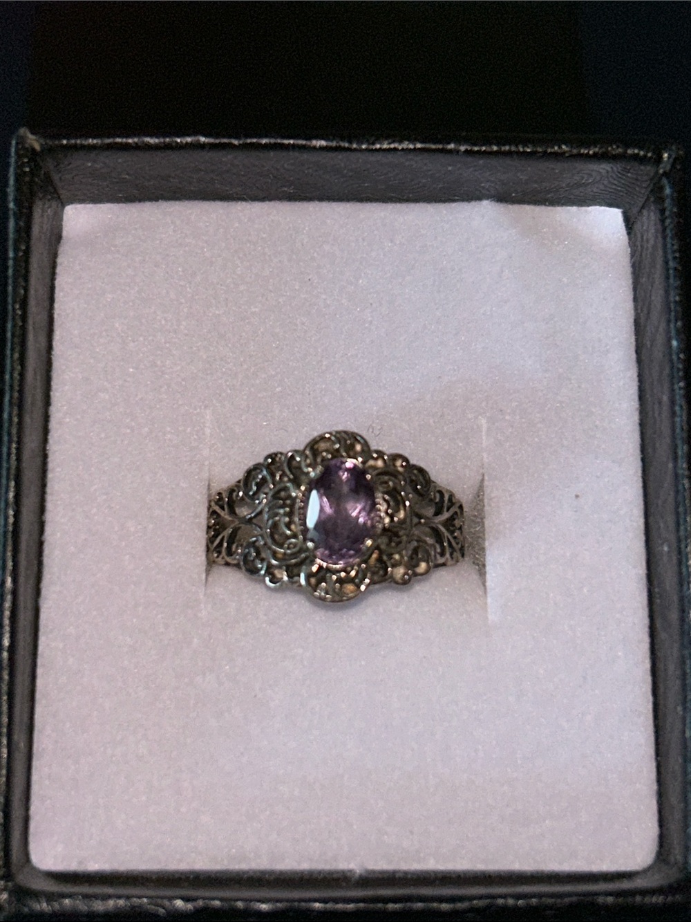 Pretty Amethyst & Sterling Ring